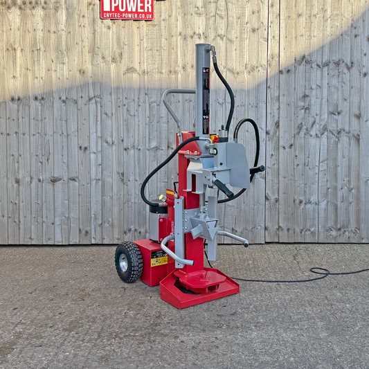 Crytec 32A Log Splitter 3KW Hydraulic 12 Tonne Force 3 Splitting Angles CRL12TU (32A Required)