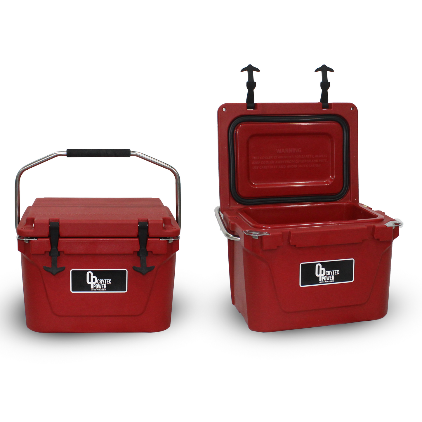 Crytec | 20 qt (18.92 Litre) | Hardened Cool Box | Ice Holder | Drinks Cooler