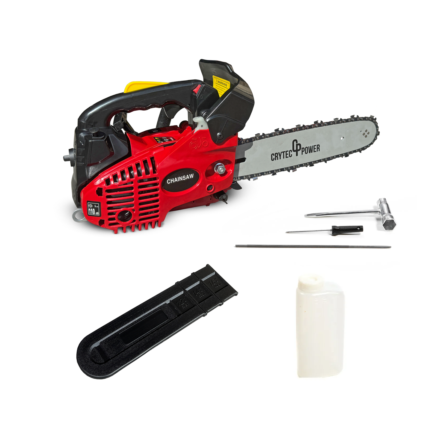 Crytec 25cc Petrol Chainsaw | 30cm Cutting Diameter | 1.2hp | 3000RPM