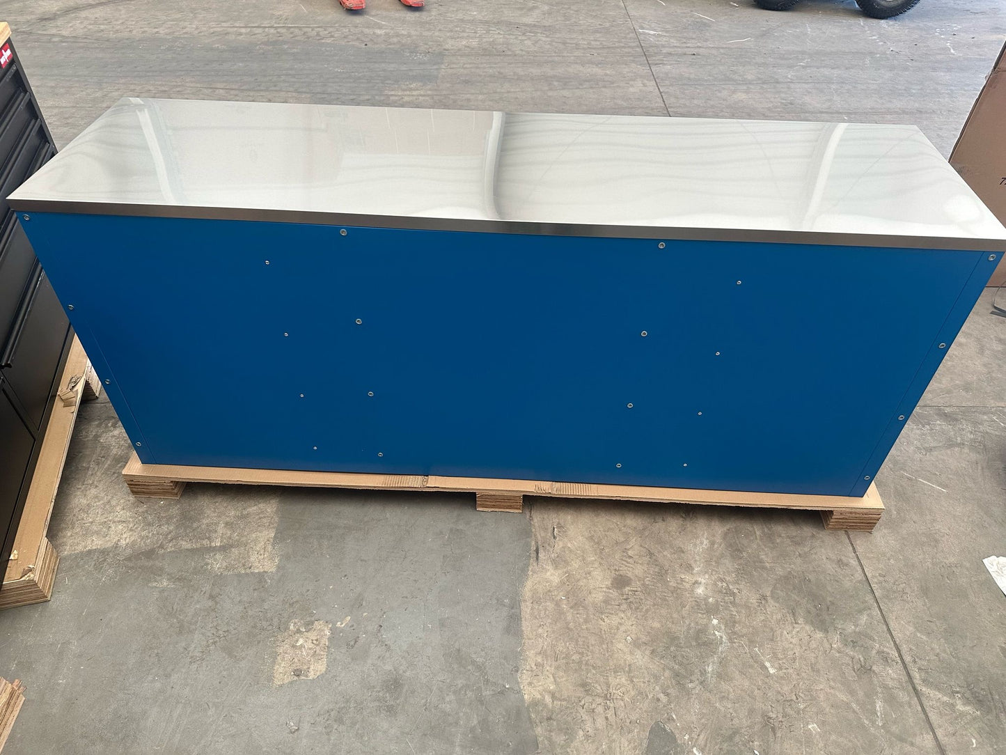 Courier Damaged Blue 72" Pro Cab Tool Cabinet