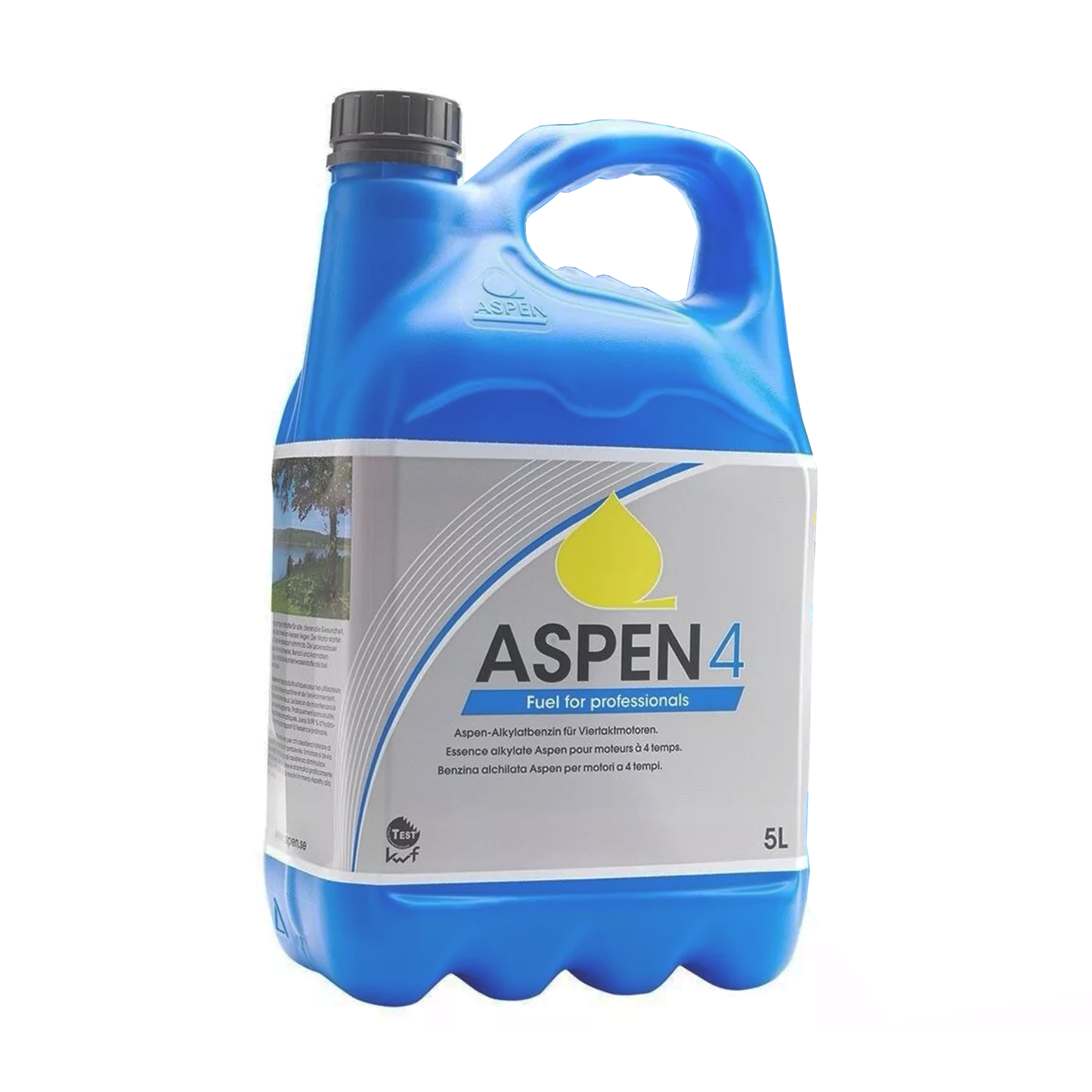 Aspen4 4 ALKYLATE PETROL FUEL FOR 4 STROKE ENGINES MOWERS, DUMPERS, CARS, BIKES PETROL 5L BOTTLE