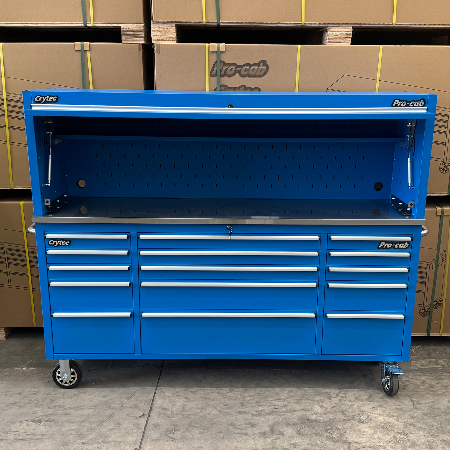 Top Hutch For Blue 72 inch Pro Cab