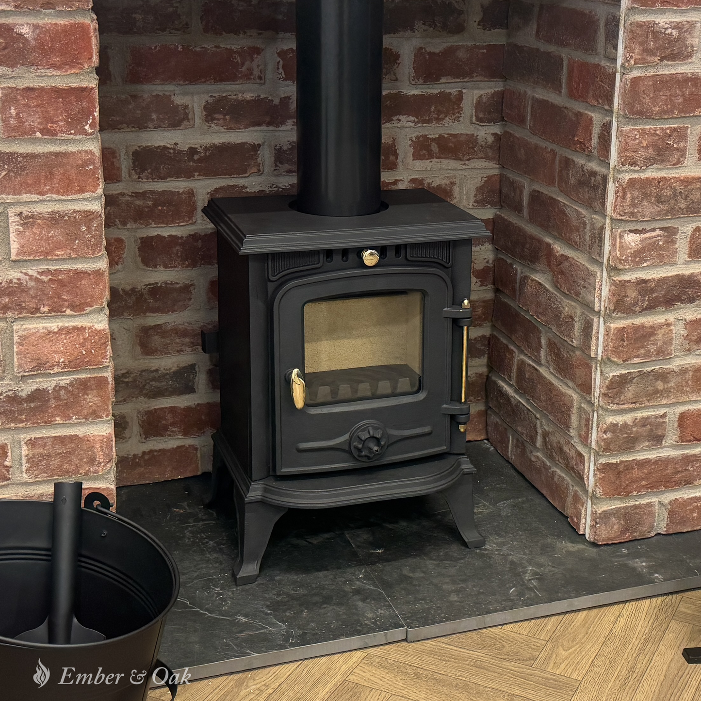 4.5KW | Multi-Fuel Wood Stove | Log Burner | Cast Iron | Model CA001