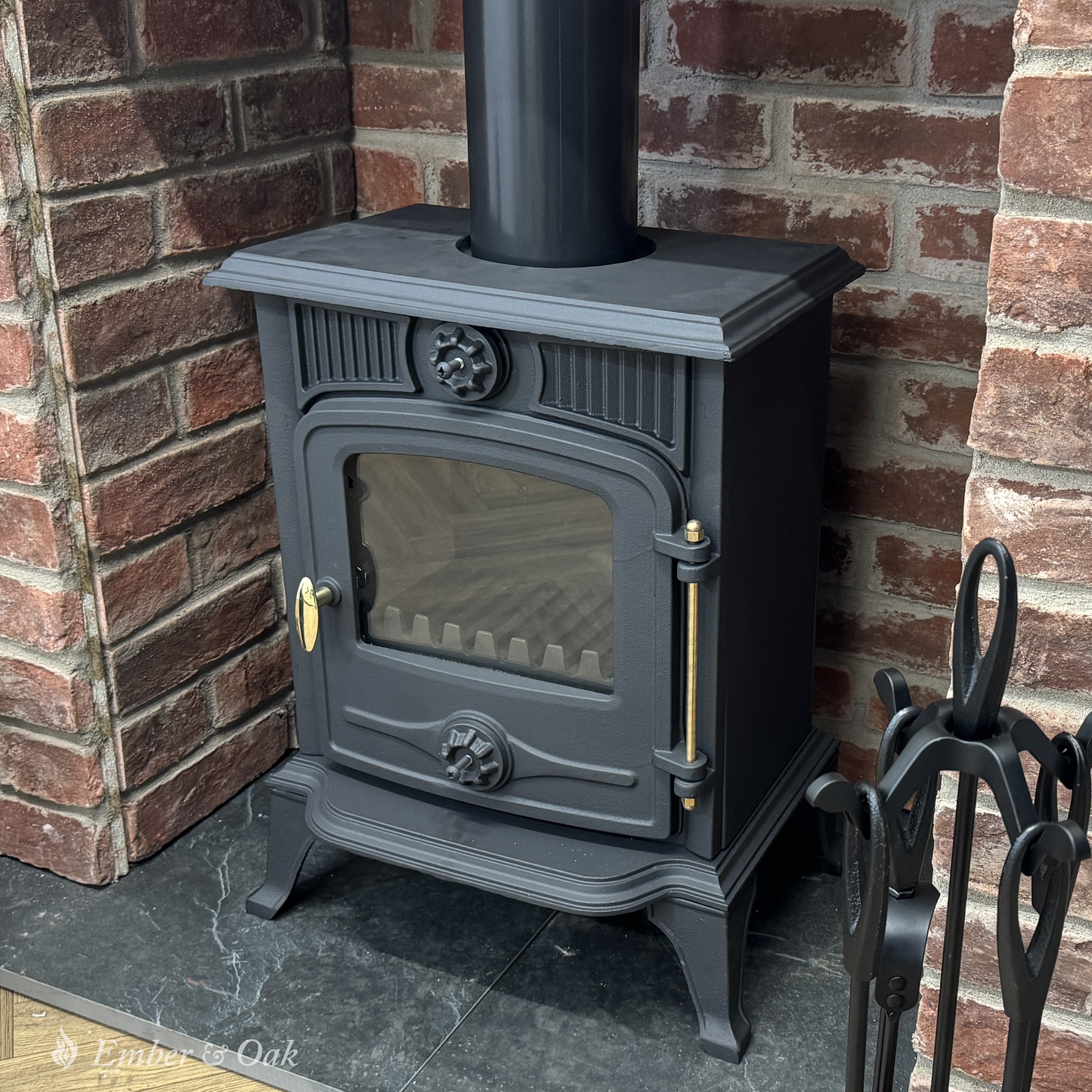 5KW | Multi-Fuel Wood Stove | Log Burner | Cast Iron | Model CA002