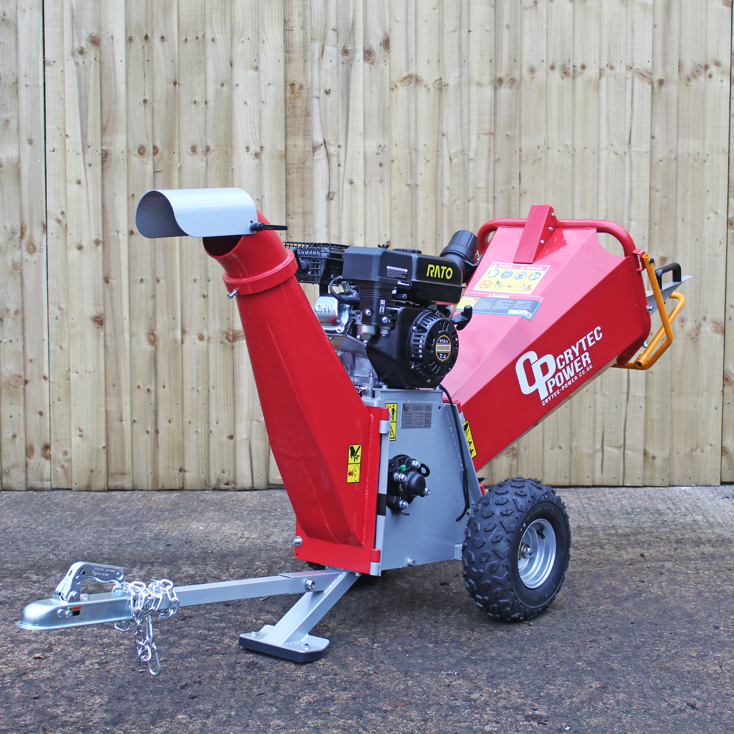 Crytec | CRC400-R Wood Chipper | 4 inch/100mm | Petrol | 7hp 212cc