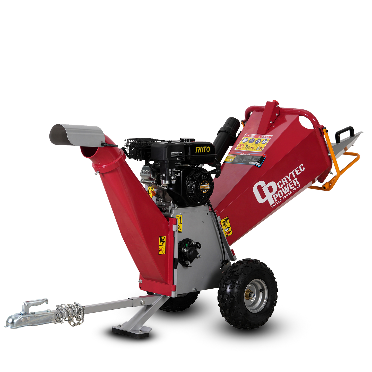 Crytec | CRC400-R Wood Chipper | 4 inch/100mm | Petrol | 7hp 212cc