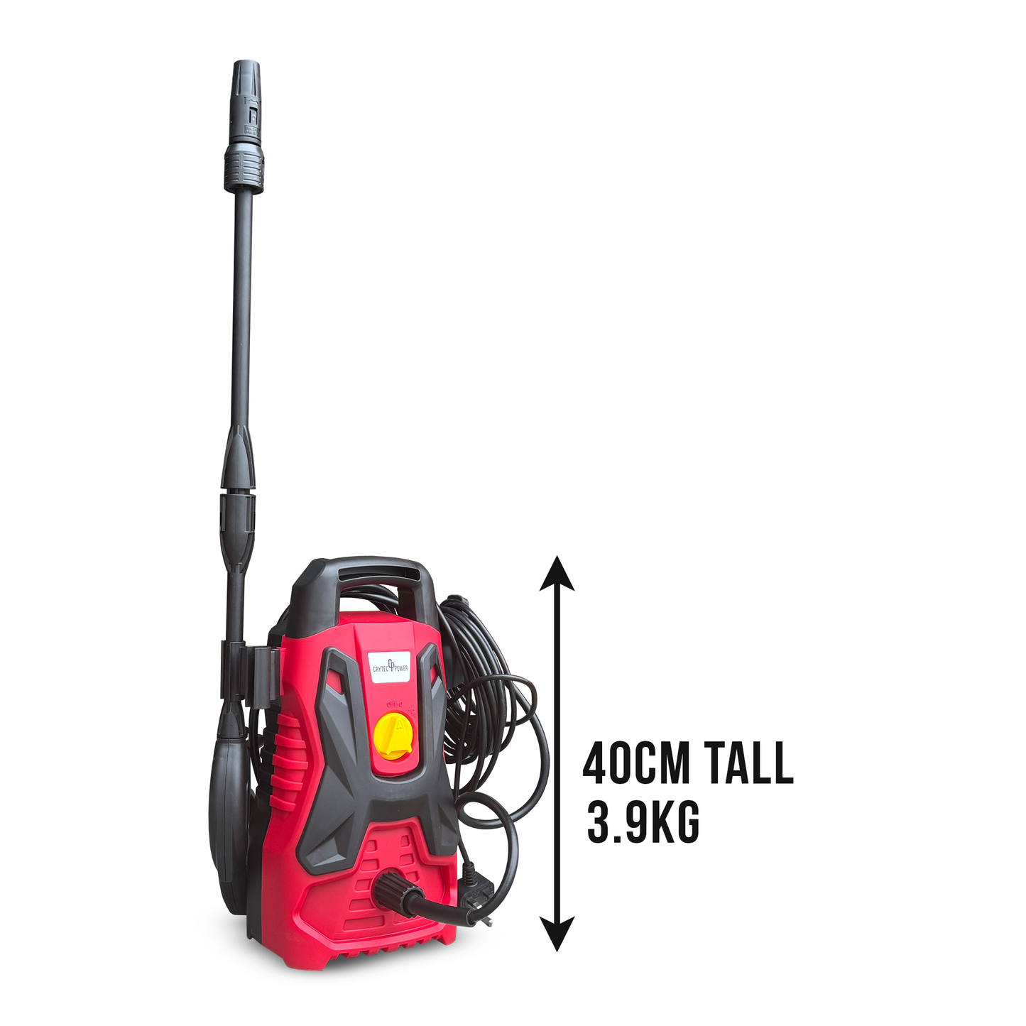 Crytec | 1300W Pressure Washer With Accessories | 100Bar | 230V