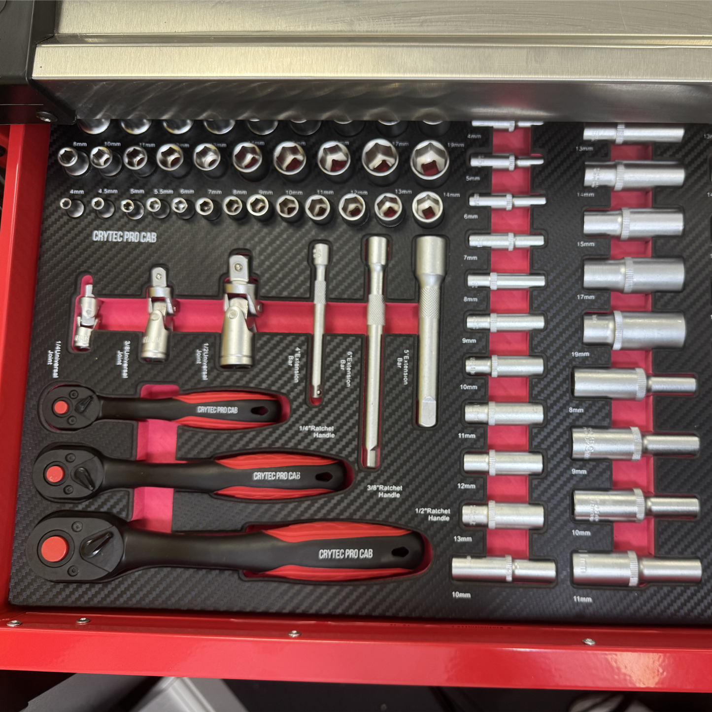 Crytec Roll Tool Pro Cab With Tools 7 Drawers Roller Cabinet with 250 piece tools INCLUDED
