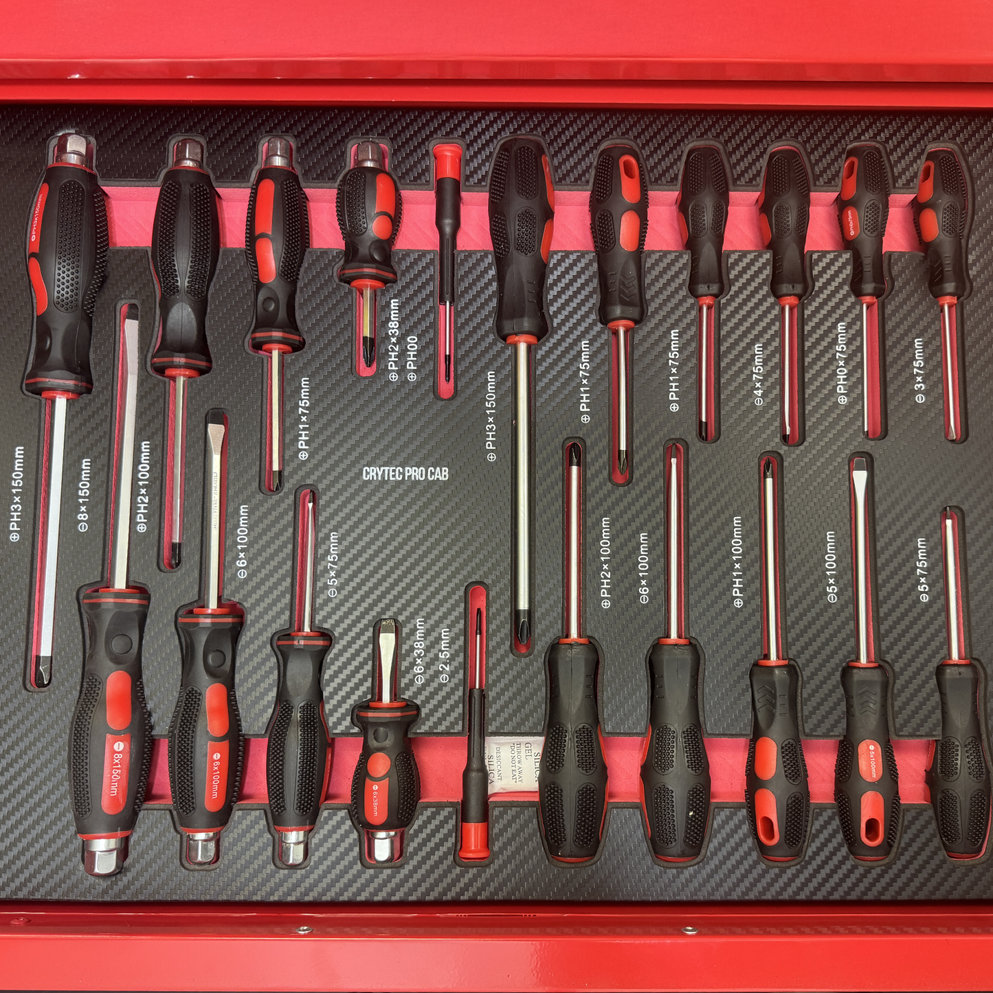Crytec Roll Tool Pro Cab With Tools 7 Drawers Roller Cabinet with 250 piece tools INCLUDED