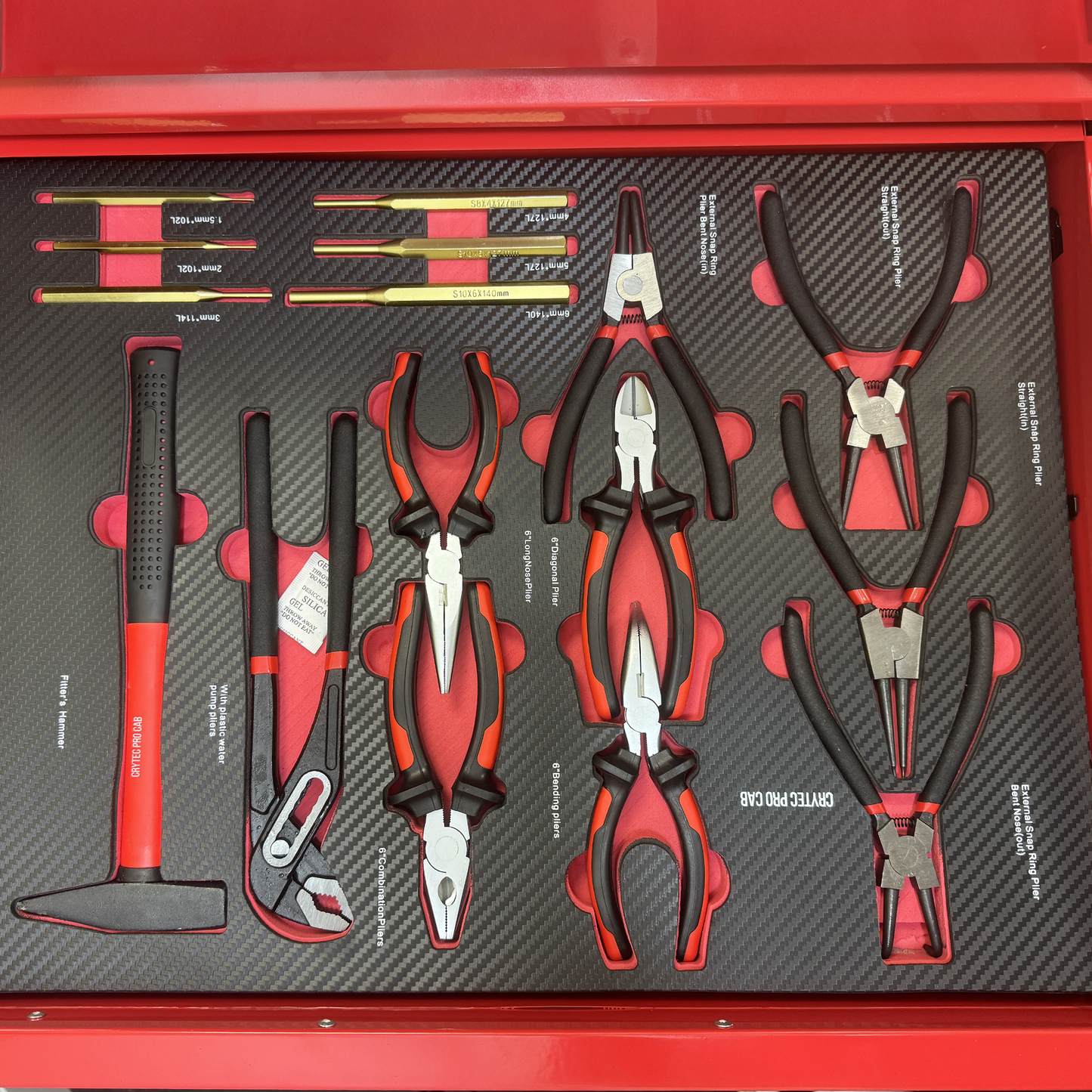Crytec Roll Tool Pro Cab With Tools 7 Drawers Roller Cabinet with 250 piece tools INCLUDED