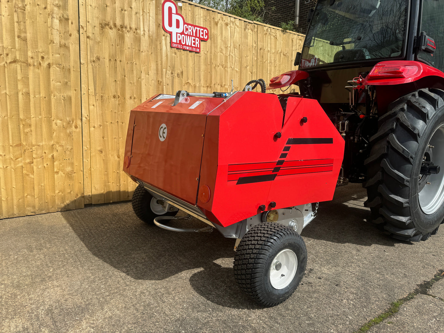 Crytec 870 Compact Round Mini Hay Baler For Tractor Small Holding Farm