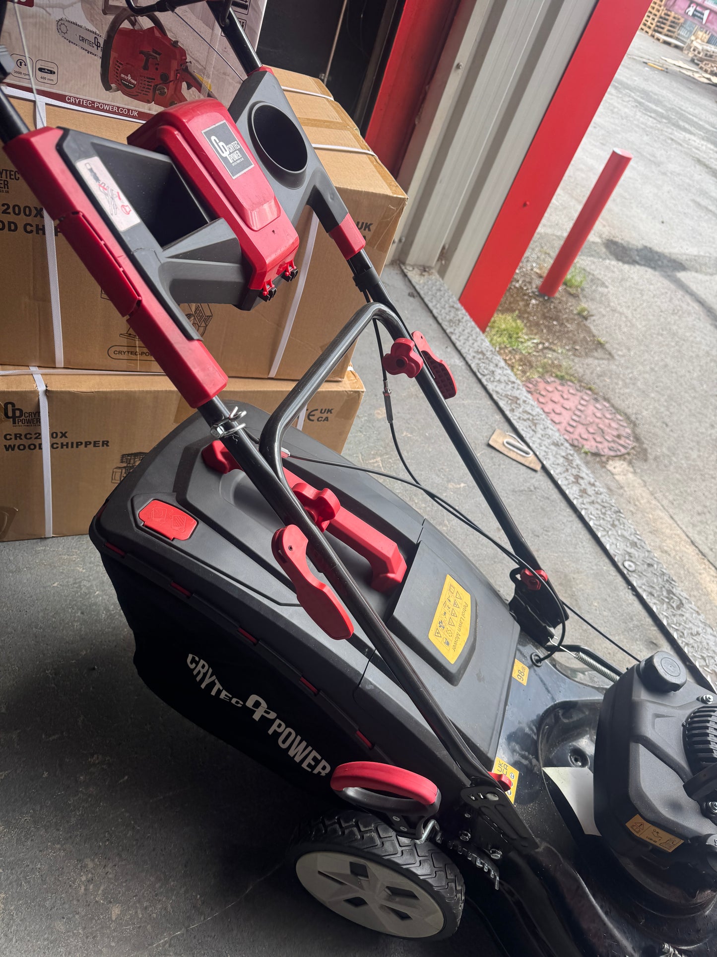Crytec Petrol Lawn Mower | Self Propelled | 21 inch Cutting Width | 196cc | 60L Collection Bag | CR21LW