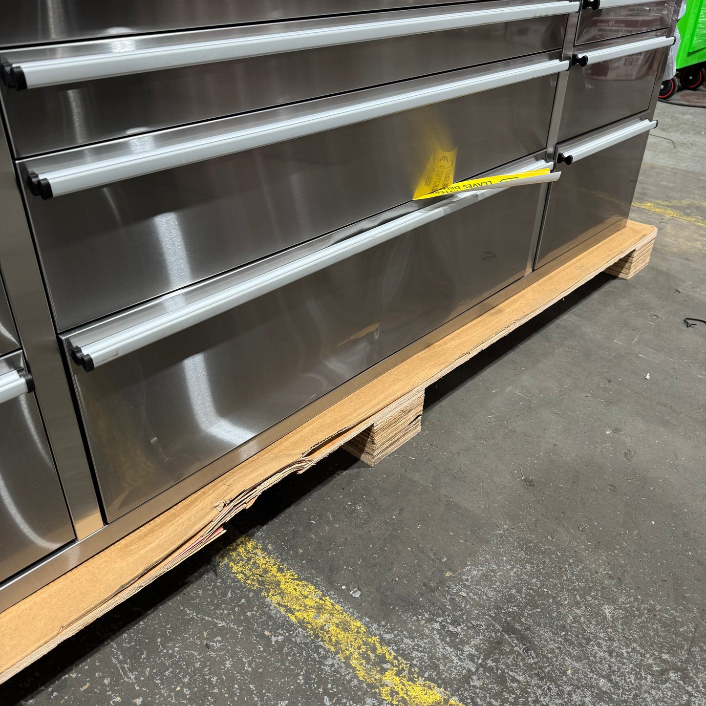 Courier Damaged Crytec | 72" Tool Cabinet | Stainless Steel | Wooden Top | 10 Drawers | 1
