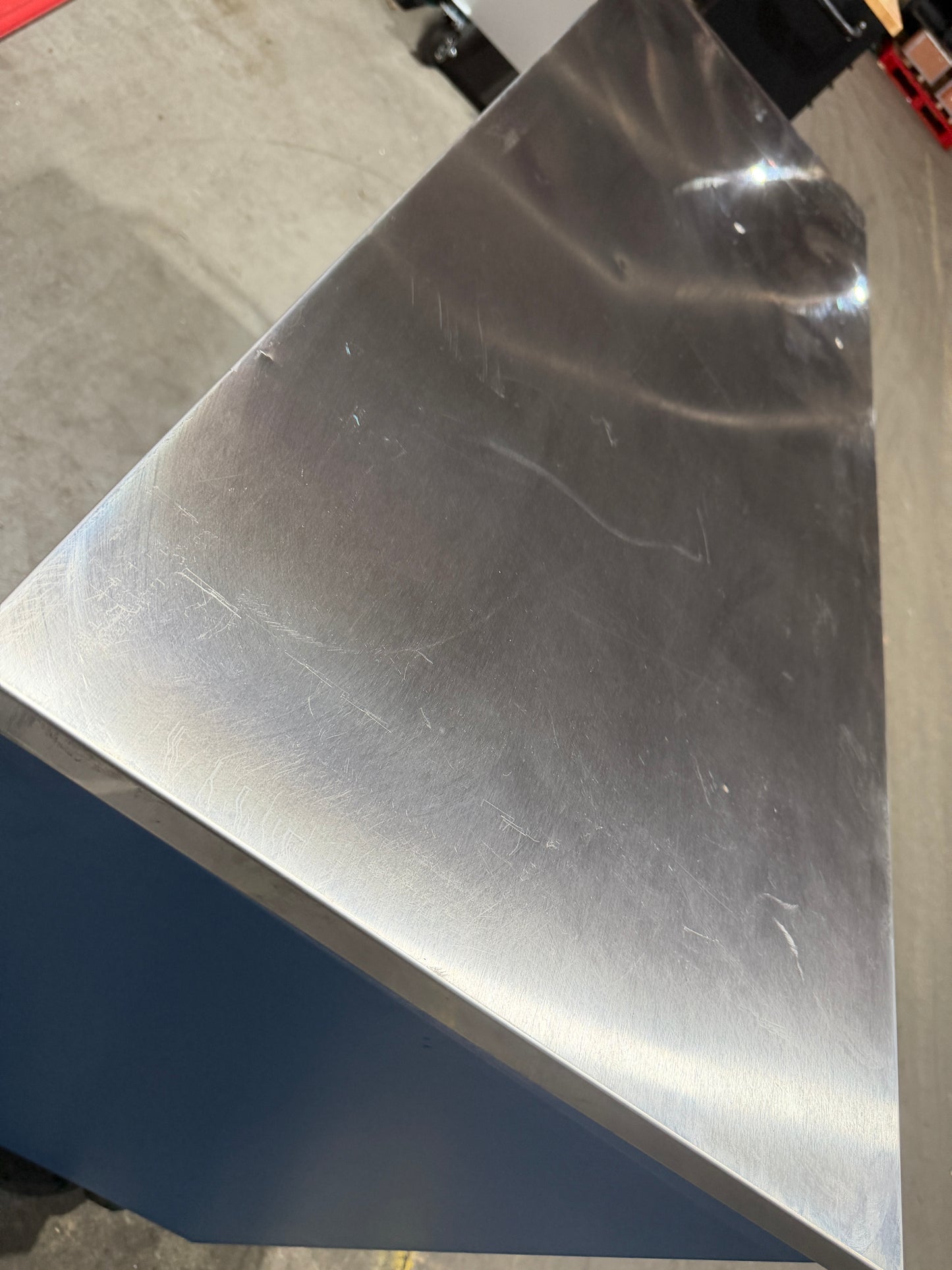 (Ex showroom) Crytec Pro Cab Blue 55 inch Stainless Steel Top Tool Cabinet Snap On Style Box