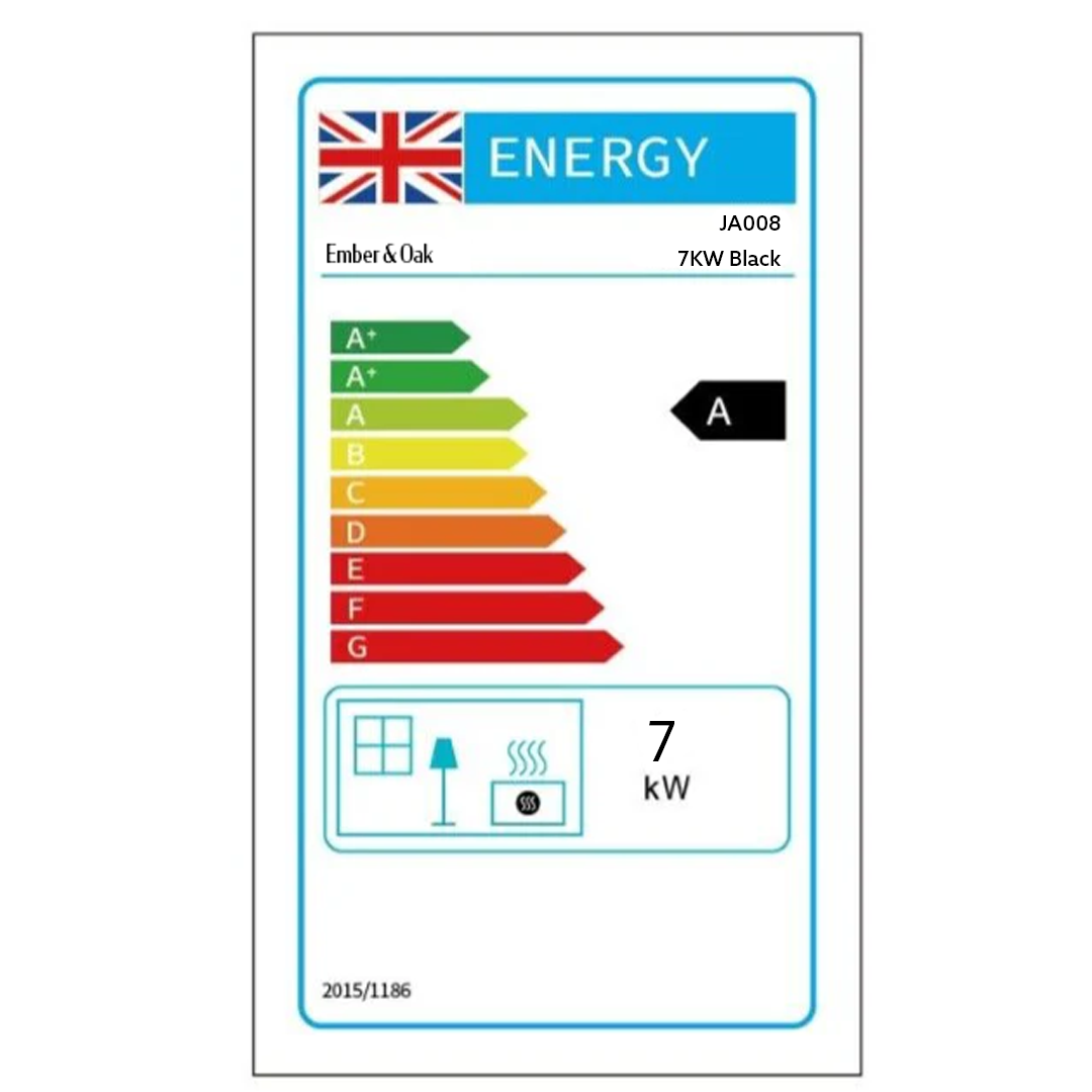 7KW | Multi-Fuel Wood Stove | Log Burner | Cast Iron | Model JA008