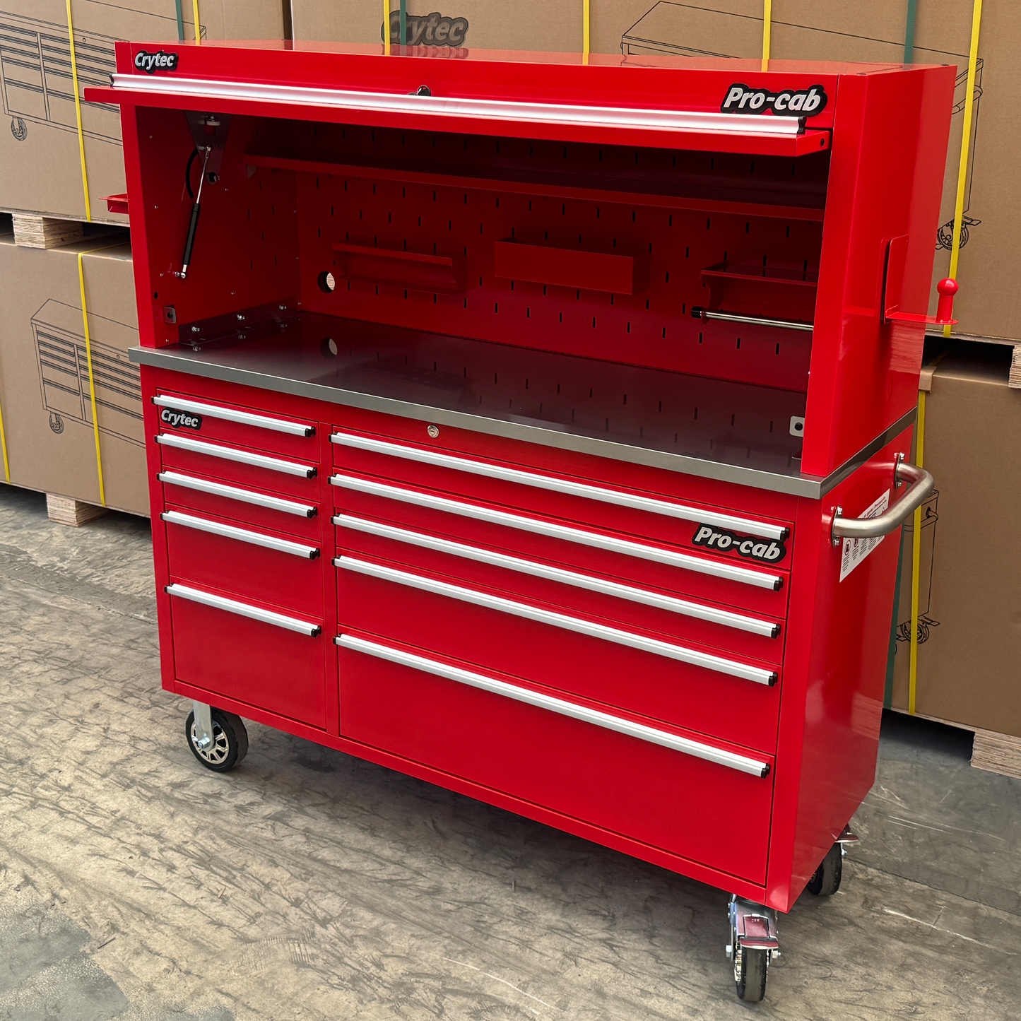 Top Hutch For Red 55 inch Pro Cab