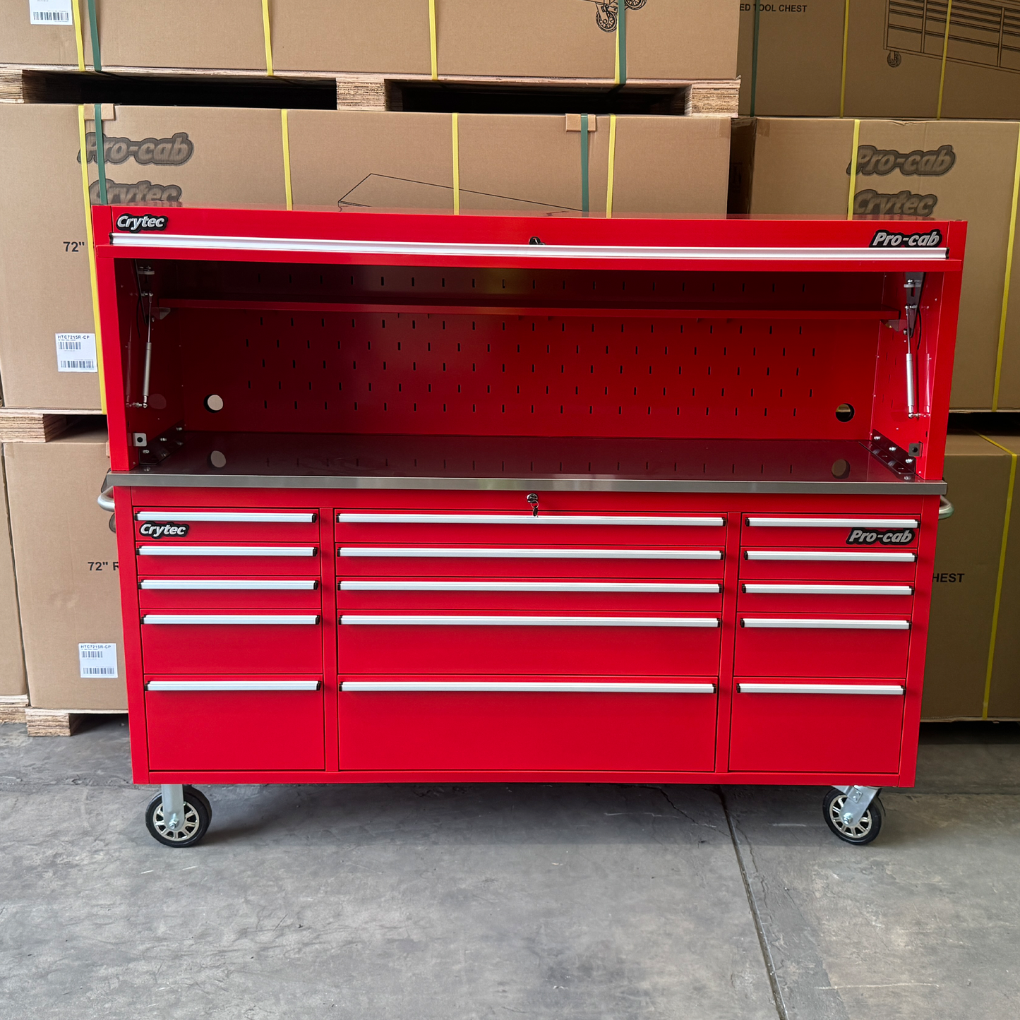 Top Hutch For Red 72 inch Pro Cab