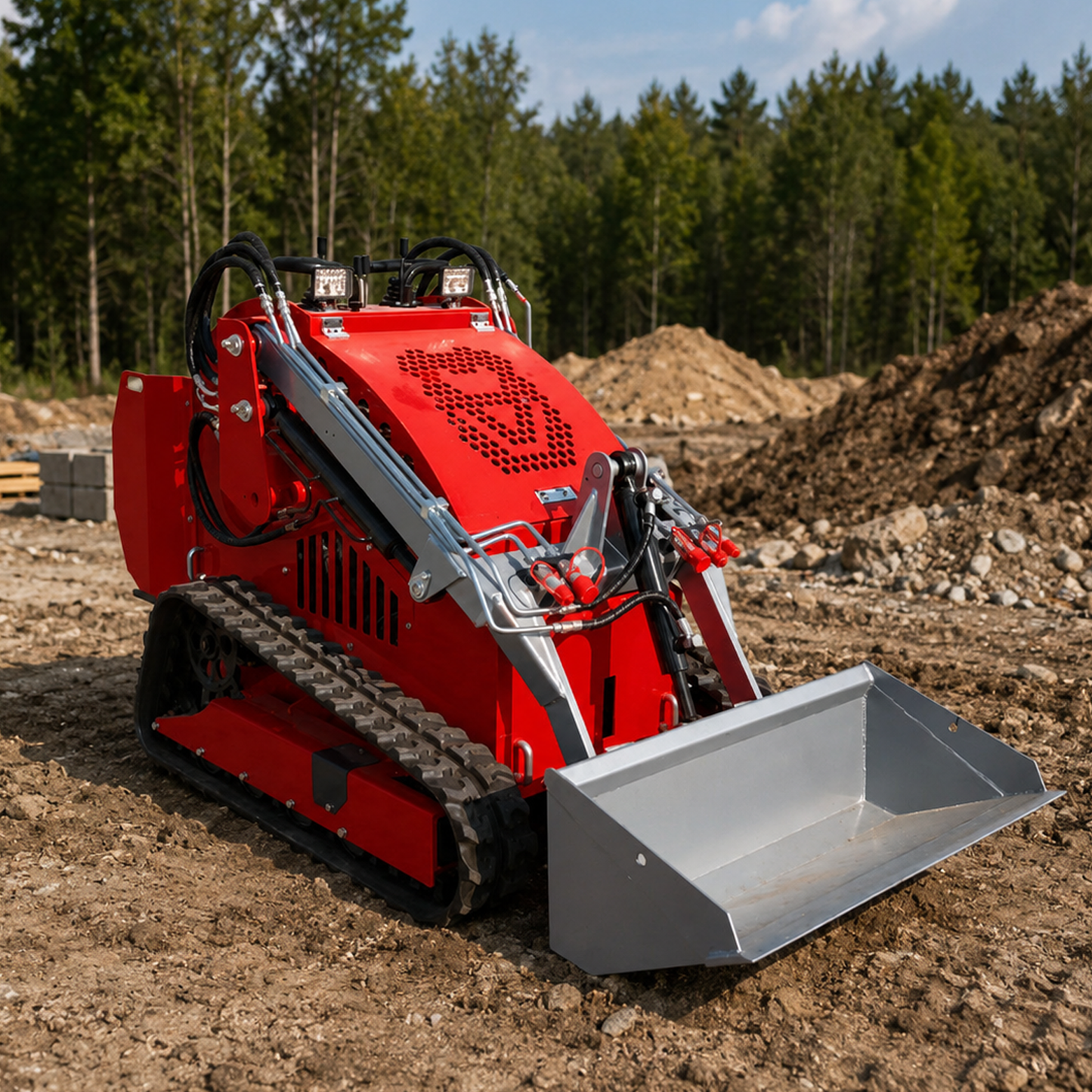 *PRE ORDER* Crytec Tracked Mini Skid Steer Loader 23HP Petrol Rato Engine