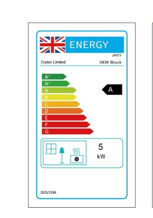 5KW Multifuel Wood Stove l Log Burner Cast Iron l Model JA013