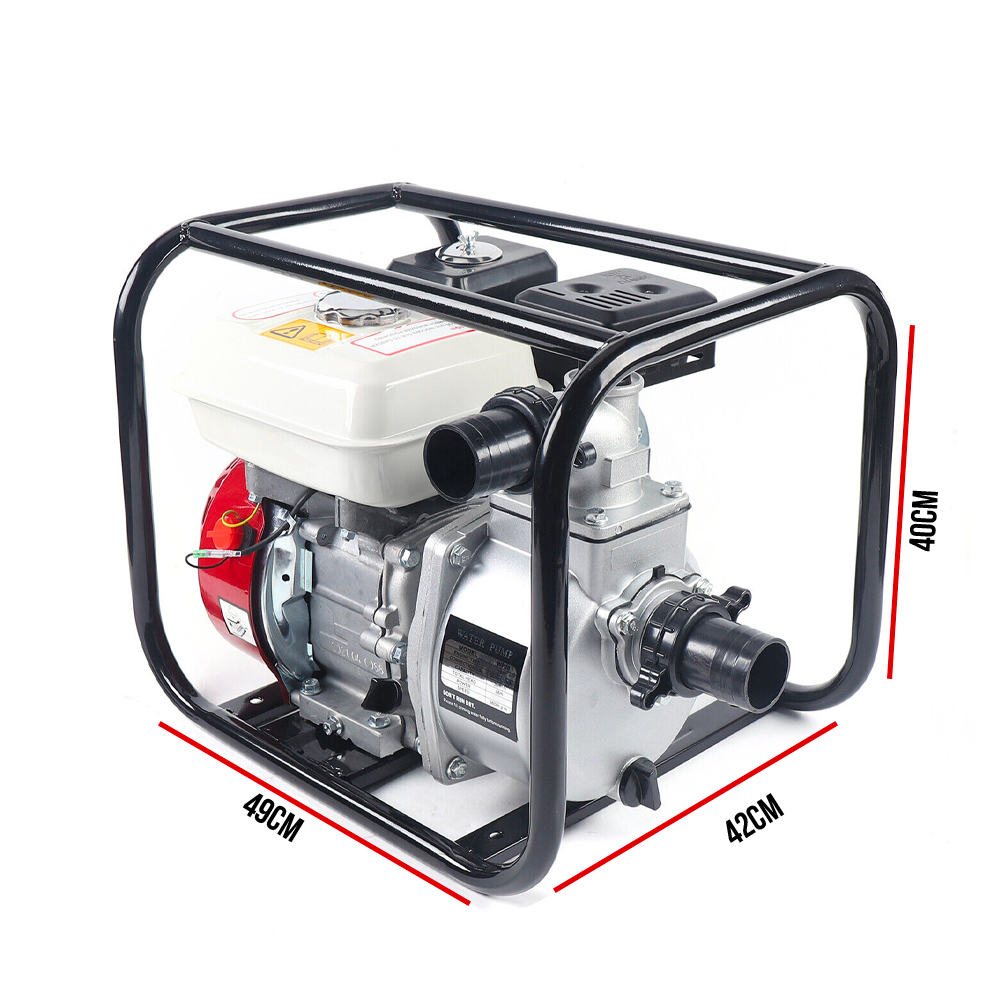 Crytec | 3 Inch Water Pump | 6.5HP | Petrol | 4 Stroke | 600Ltr/min