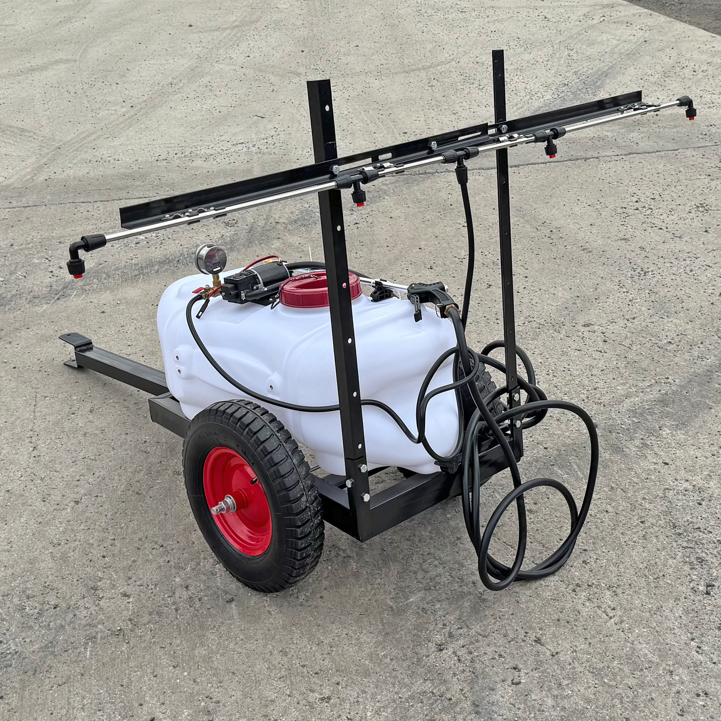 Crytec ATV Quad Sprayer 60 Litre With Towable Trailer Weed Sprayer 4x4 Garden Feeding