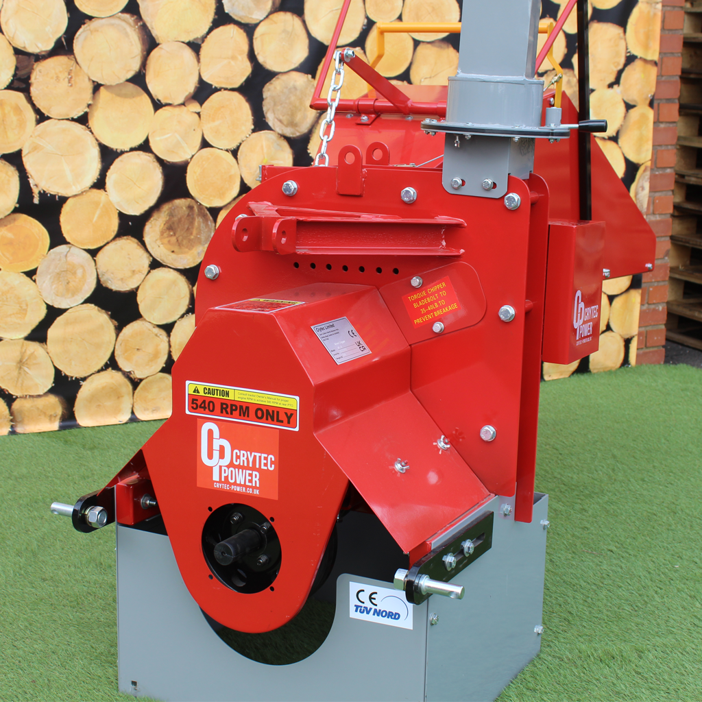 Crytec | WC8 | PTO Wood Chipper | Roller Feed | 8 inch/203mm