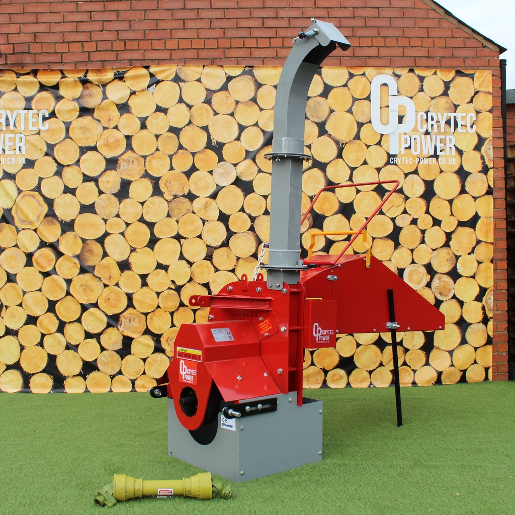 Crytec | WC8 | PTO Wood Chipper | Roller Feed | 8 inch/203mm