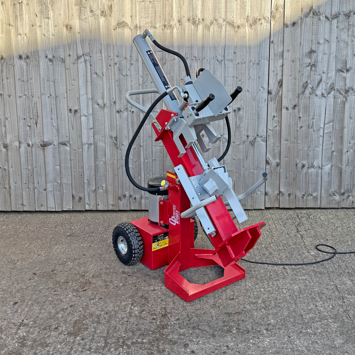 Crytec 32A Log Splitter 3KW Hydraulic 12 Tonne Force 3 Splitting Angles CRL12TU (32A Required)