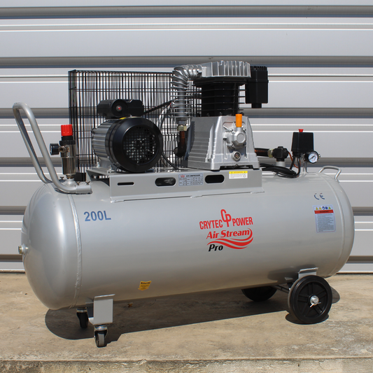 Crytec | 200L Air Compressor | Air Stream Pro | 8 Bar / 115 PSI