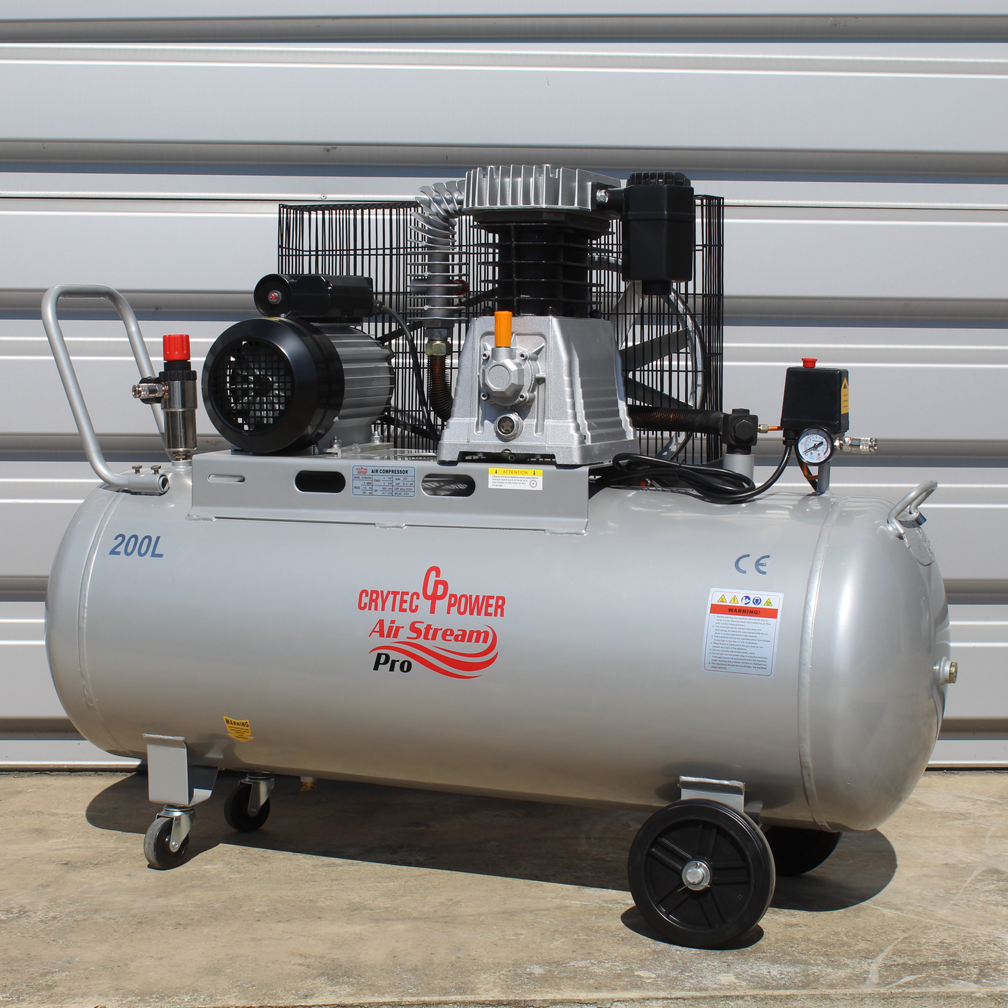 Crytec | 200L Air Compressor | Air Stream Pro | 8 Bar / 115 PSI