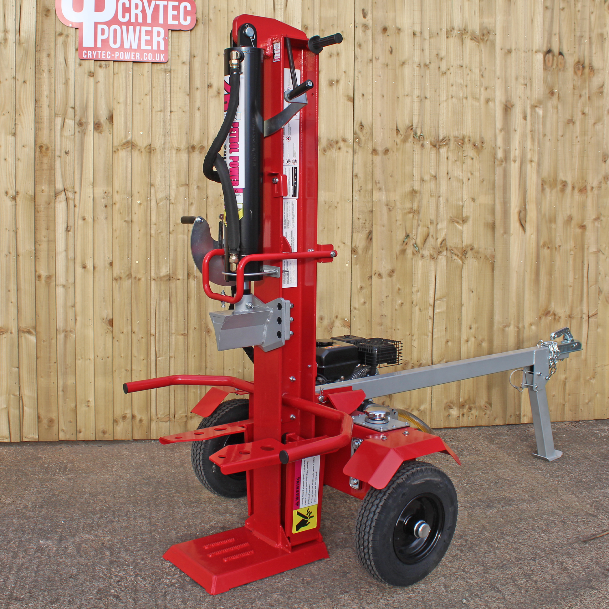 Crytec CRLS26T 26 Tonne Hydraulic Log Splitter 212cc 7hp Petrol Engine Towable