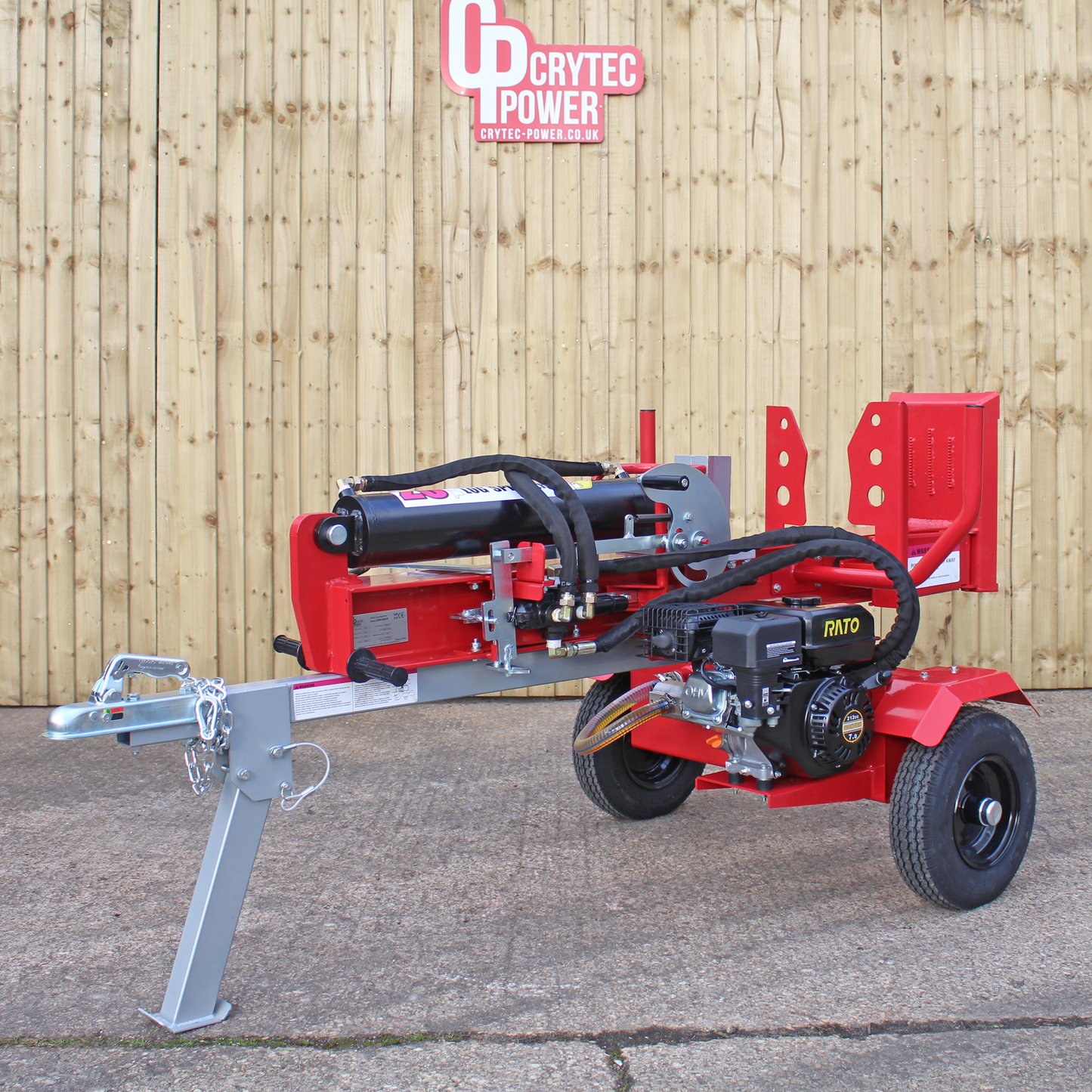 Crytec CRLS26T | 26 Tonne | Hydraulic Log Splitter | 212cc 7hp | Petrol Engine | Towable