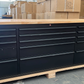Courier Damaged Crytec | 72" Tool Cabinet | Black | Wooden Top | 10 Drawers | 3