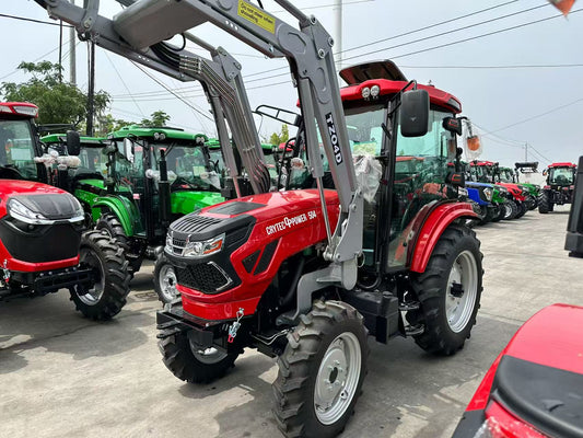 Crytec Power 504 Tractor – 50HP 4WD with Cabin + Front Loader + Forks