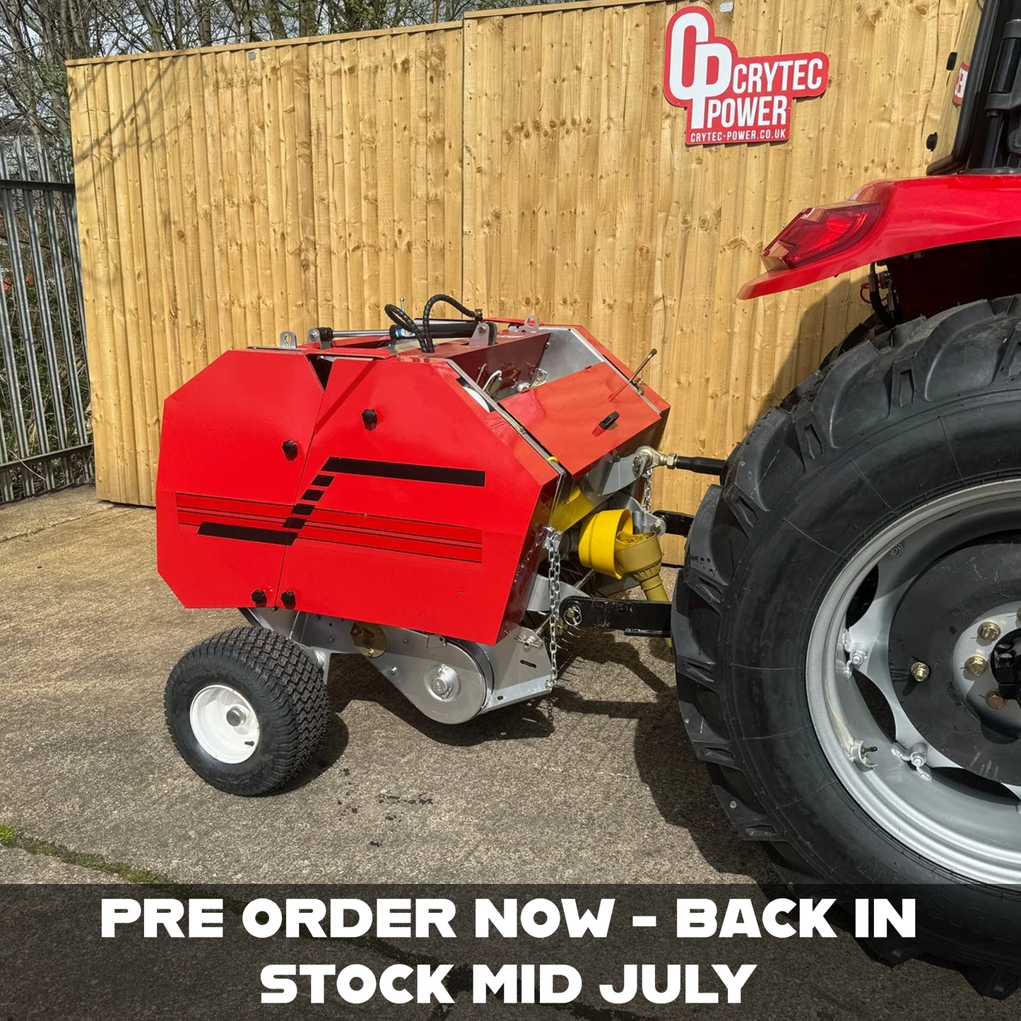 *PRE ORDER* Crytec 870 Compact Round Mini Hay Baler For Tractor Small Holding Farm