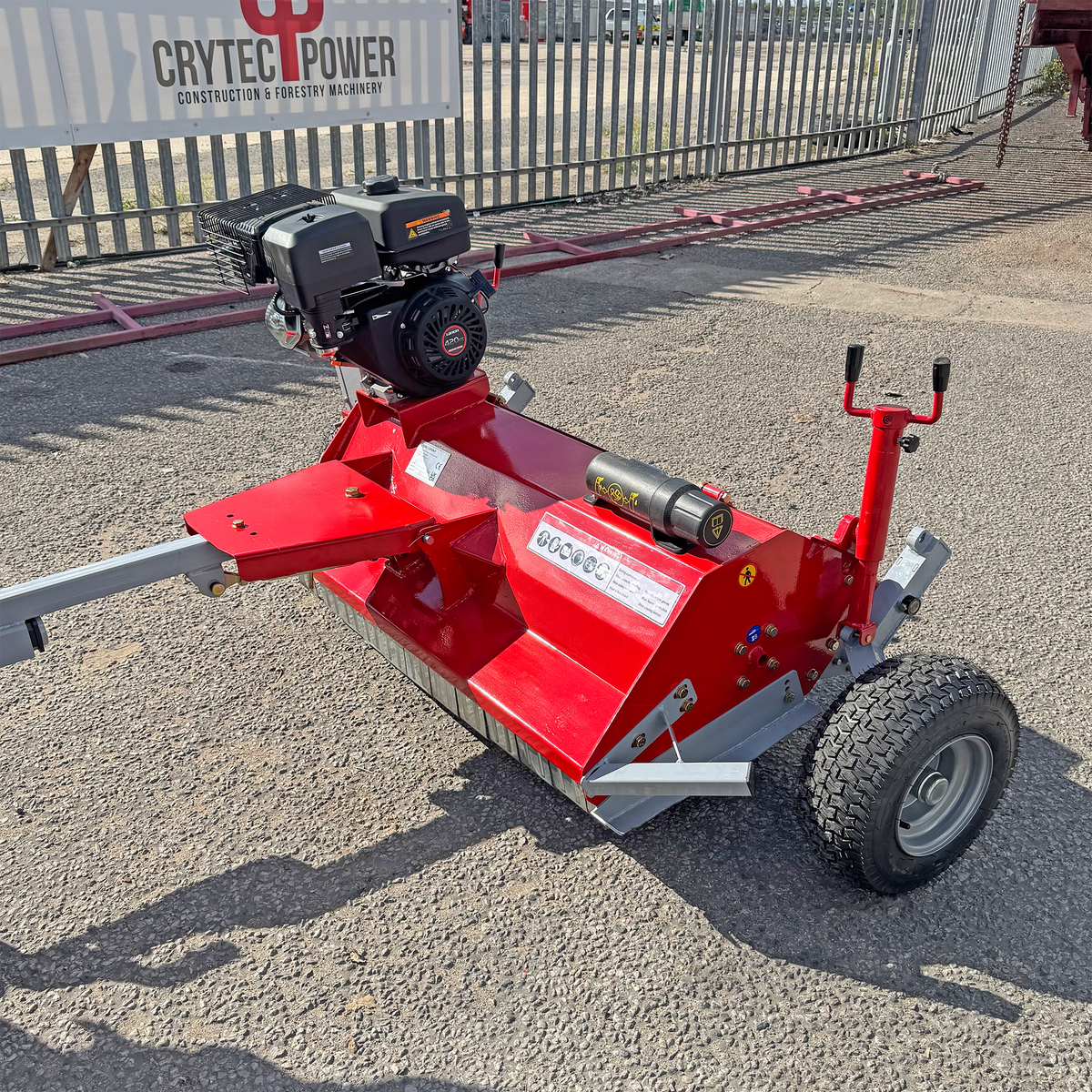 Crytec ATV120 Flail Mower 15Hp Petrol Power Mower Loncin Engine