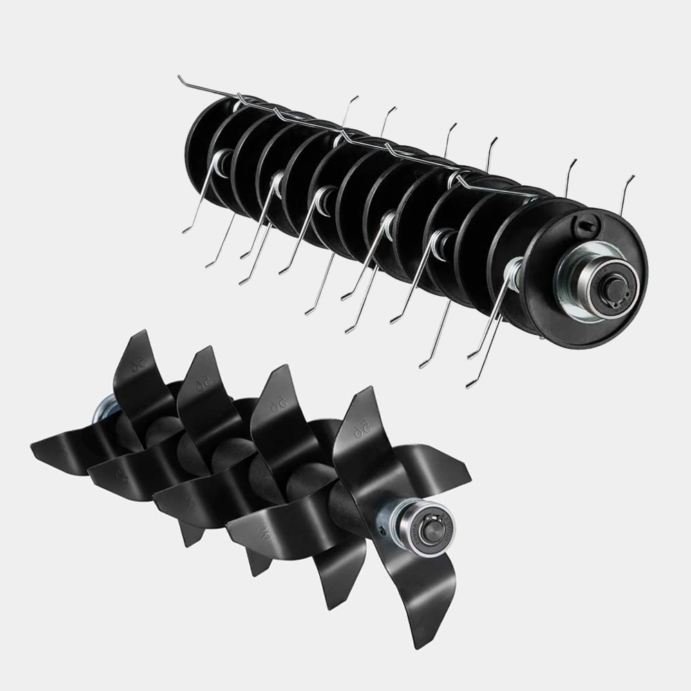 Crytec 2 in 1 Garden Scarifier Aerator 16'' 40cm Petrol 208cc 4-Stroke Lawn Rake