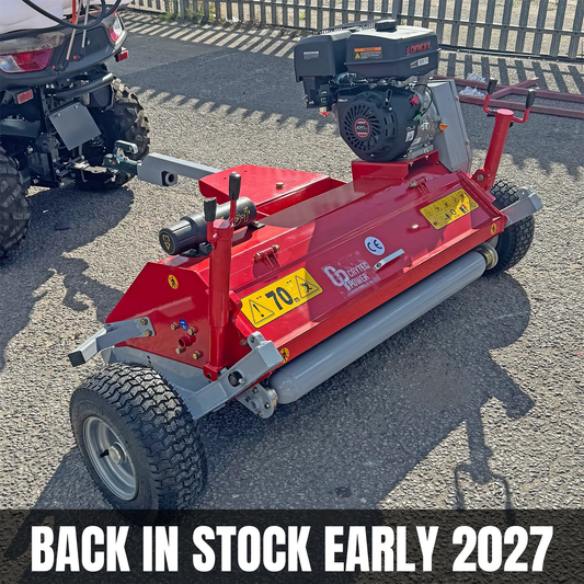 Crytec ATV120 Flail Mower 15Hp Petrol Power Mower Loncin Engine