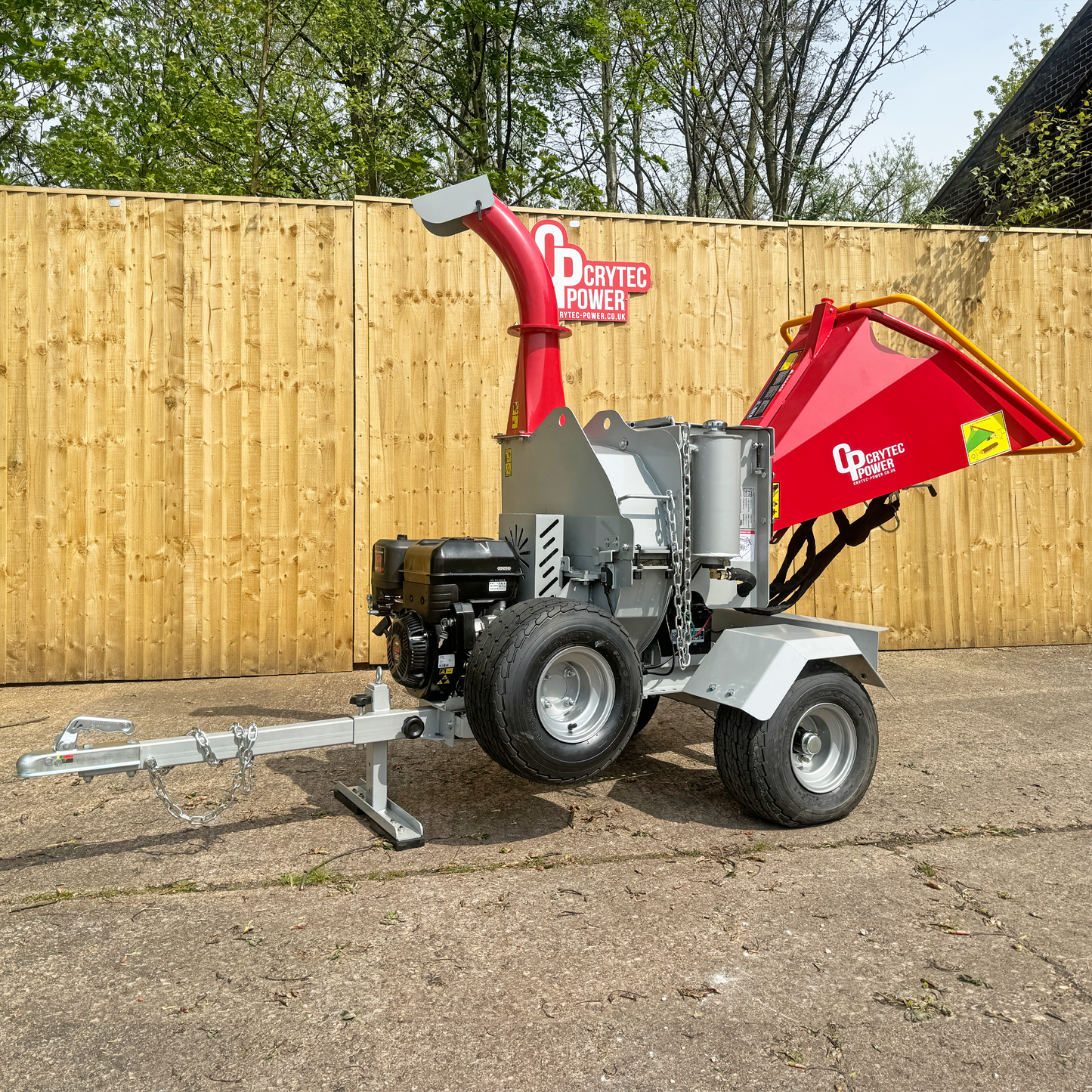 Crytec | CRC500H-R | Briggs & Stratton Engine | Hydraulic Feed Wood Chipper | 5 inch/127mm | Petrol Key Start | 13.5hp 420cc