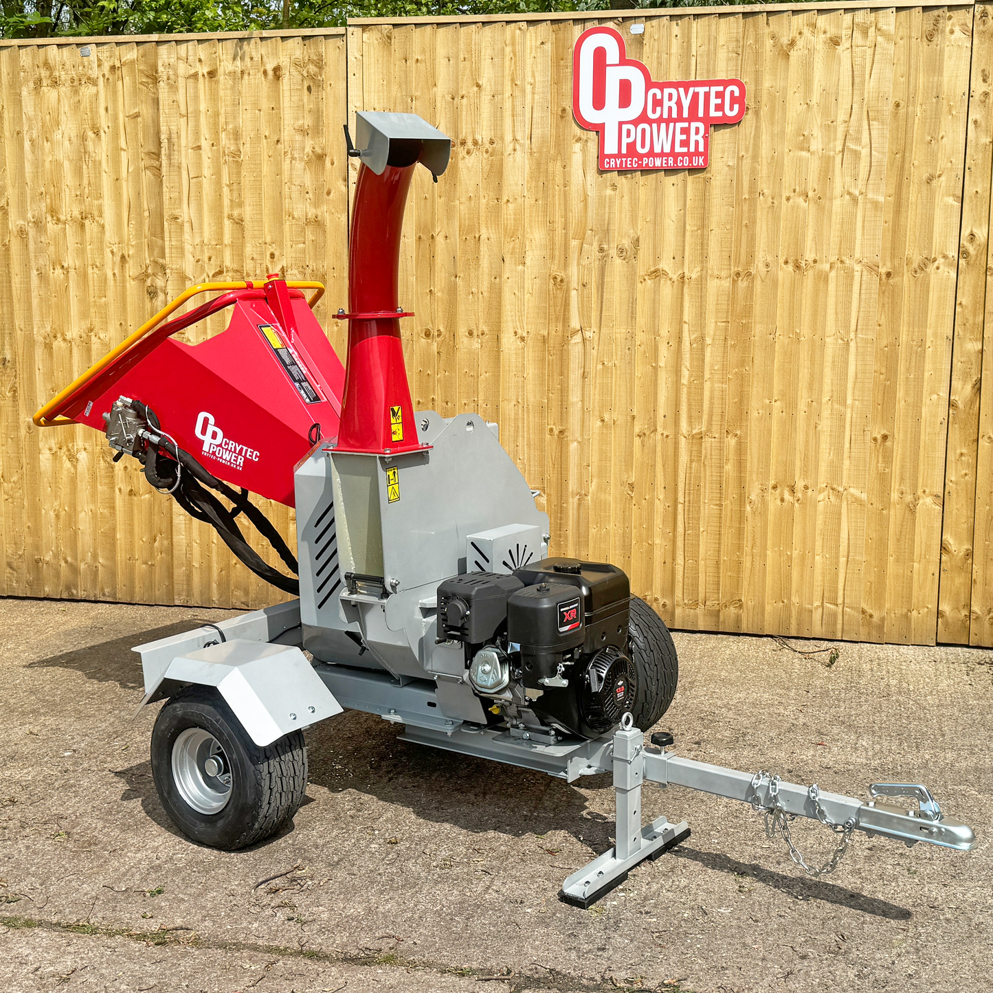 Crytec | CRC500H-R | Briggs & Stratton Engine | Hydraulic Feed Wood Chipper | 5 inch/127mm | Petrol Key Start | 13.5hp 420cc