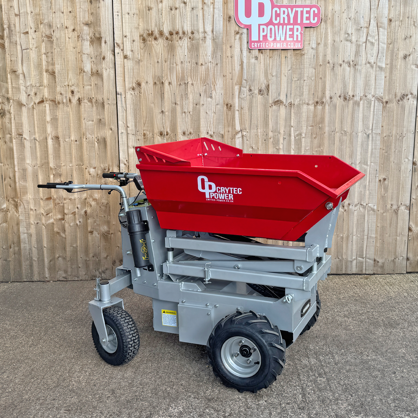 CRD50-EHT | Fully Electric | 500kg | Hydraulic High Tip | Power Barrow