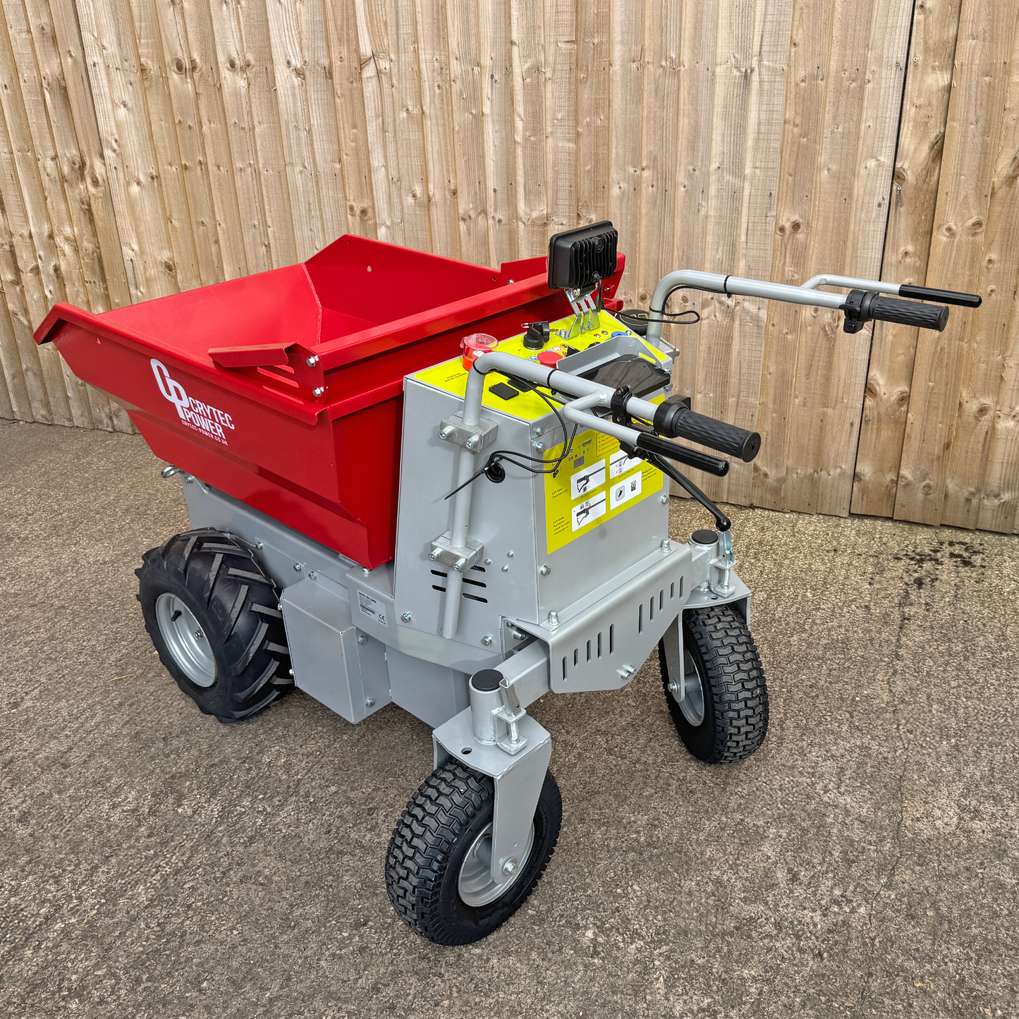 CRD50-E | Fully Electric | 500kg | Hydraulic Tip | Power Barrow