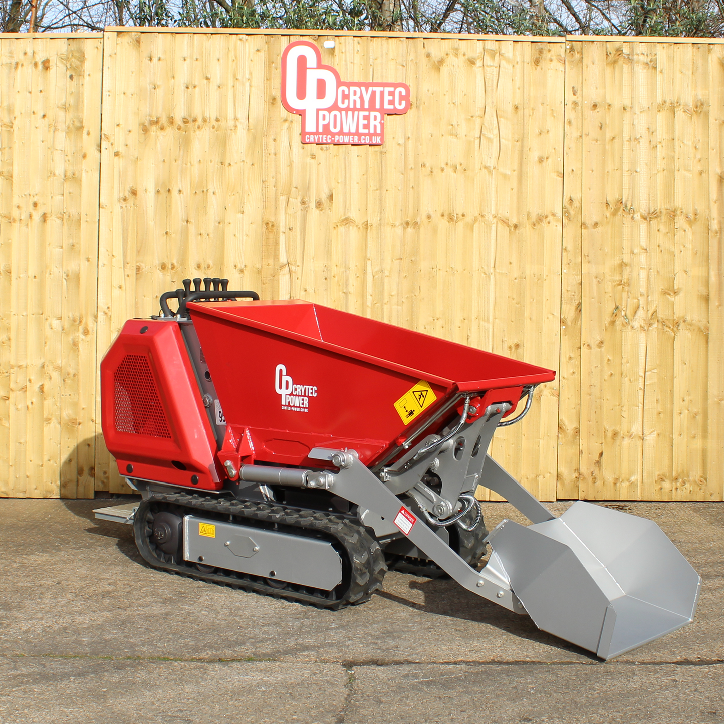 Crytec  | 800KG | High Tip Tracked Dumper | 12hp | Diesel | CRD80H-K