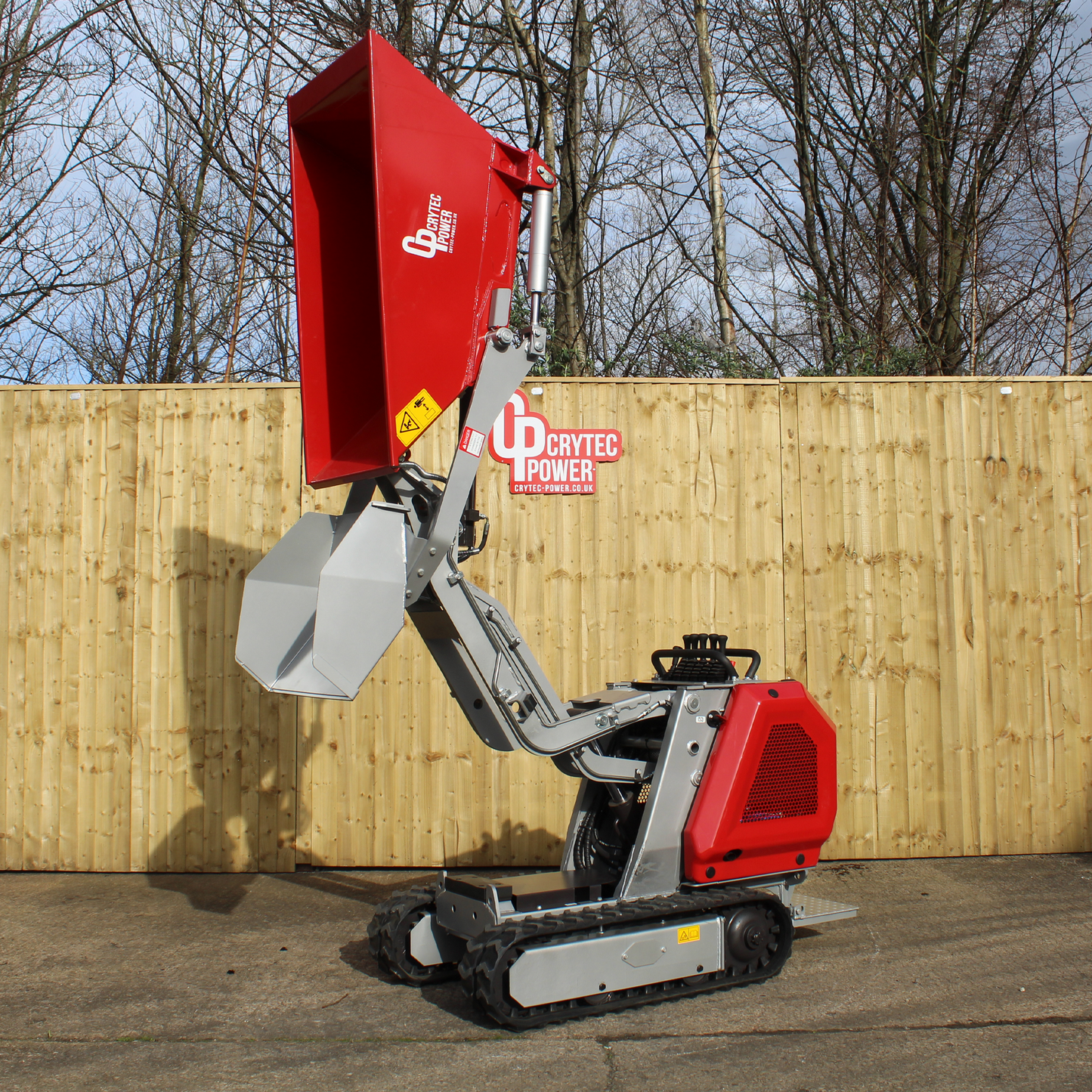 Crytec  | 800KG | High Tip Tracked Dumper | 12hp | Diesel | CRD80H-K