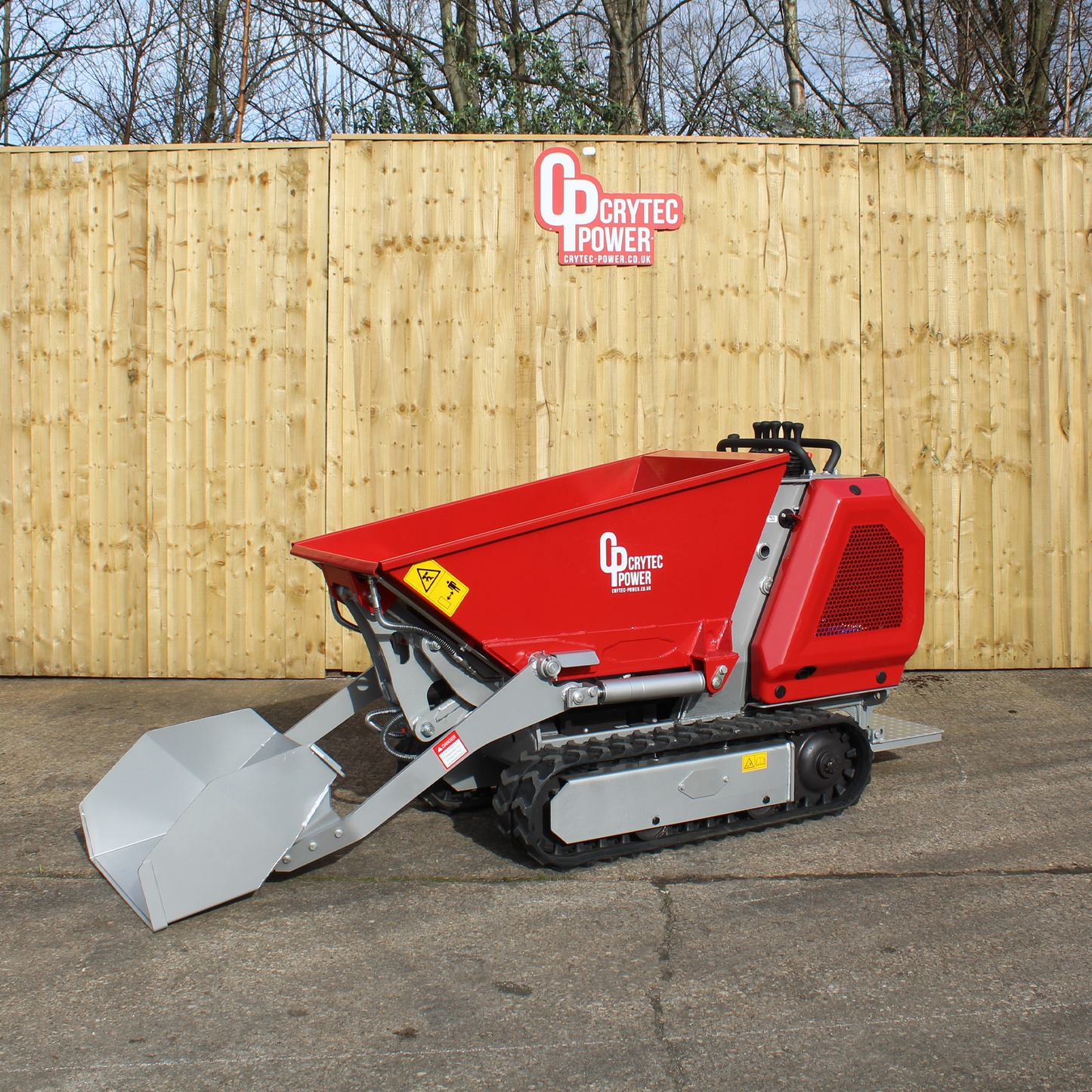 Crytec  | 800KG | High Tip Tracked Dumper | 12hp | Diesel | CRD80H-K