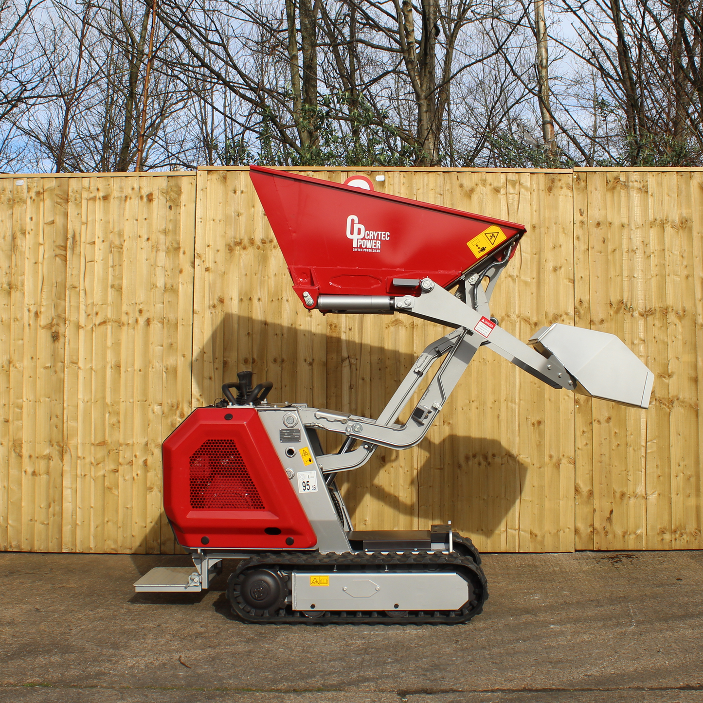 Crytec  | 800KG | High Tip Tracked Dumper | 12hp | Diesel | CRD80H-K