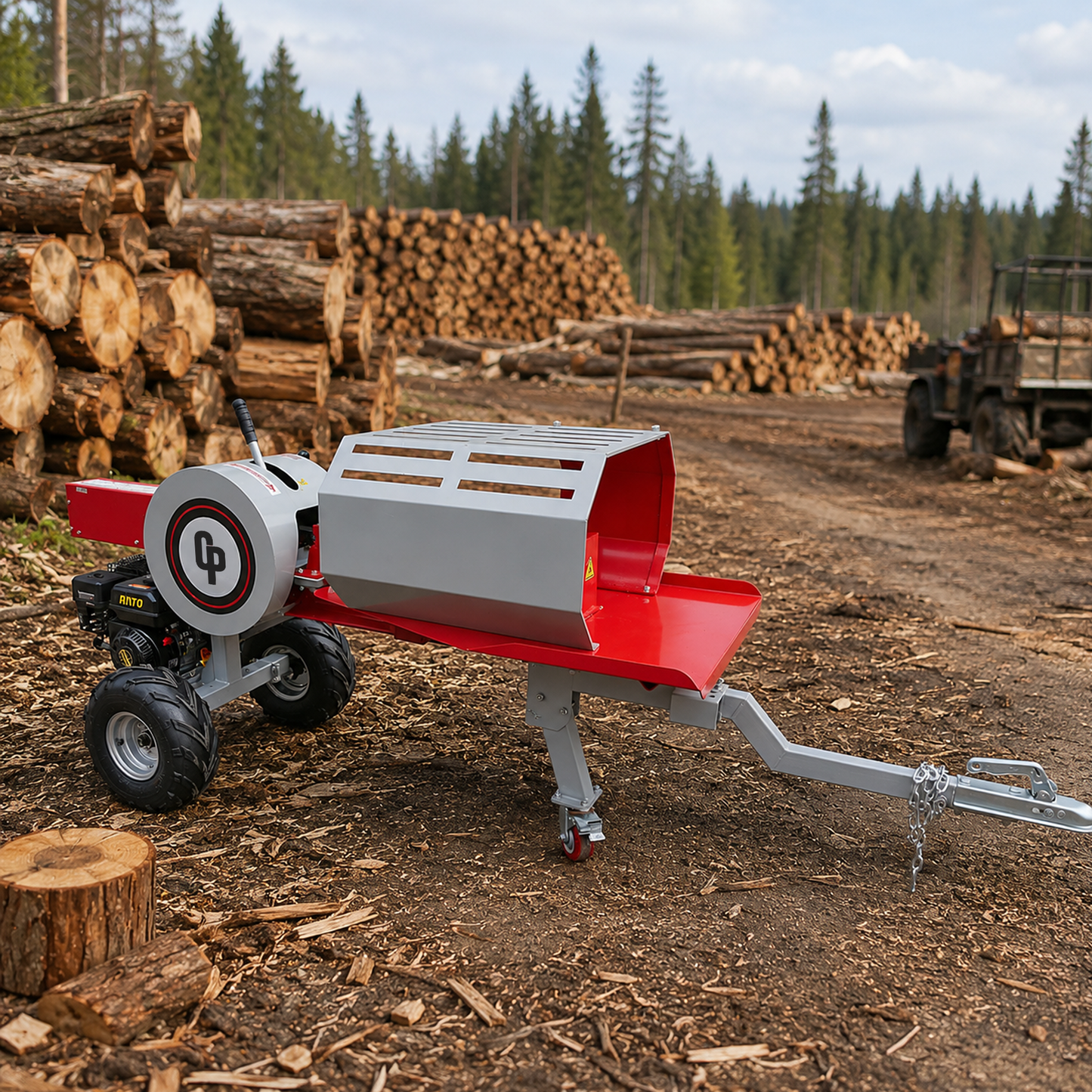 Crytec CRLS34K 34 Tonne | Kinetic Log Splitter | 7HP Petrol Engine | Towable