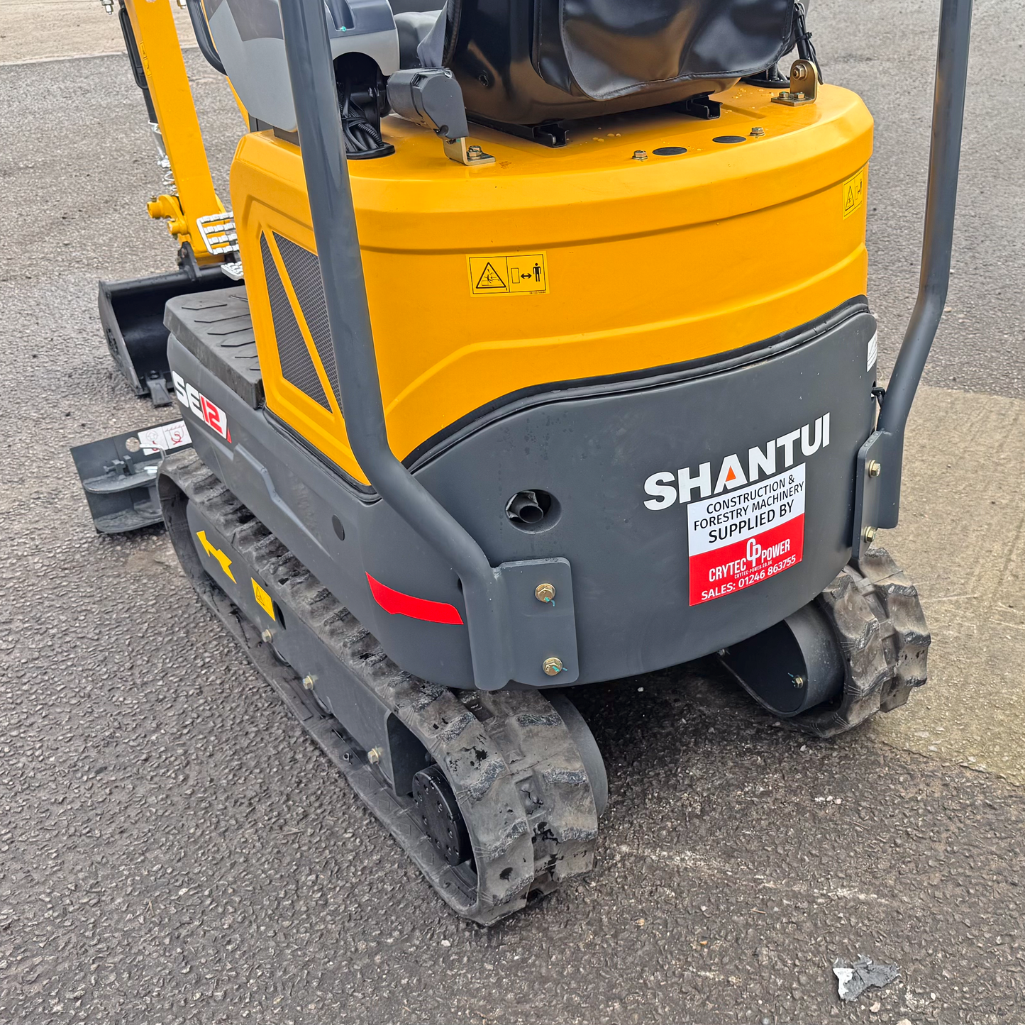 Shantui SE12 Mini Excavator | Kubota Engine Euro Stage 5 | 1200kg | 3 Cylinder