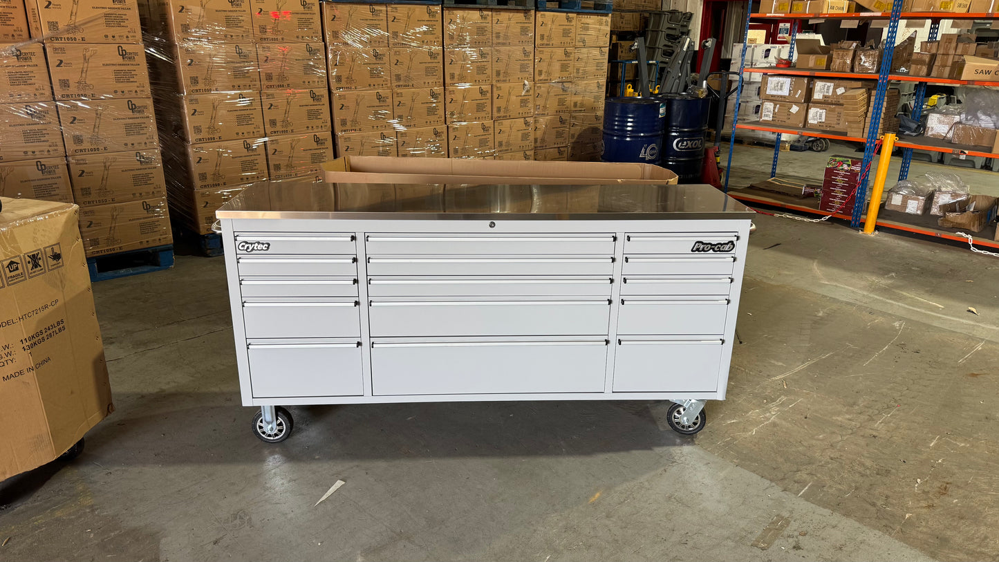 Courier Damaged 72" Grey Pro Cab Tool Cabinet