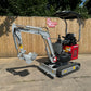 Crytec 1.2 Tonne Mini Excavator | Kubota Diesel Engine | 10.2KW Power | 1550mm Depth l Digger